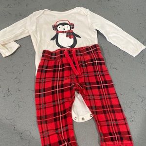 Penguin pants and long sleeve t
